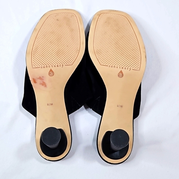 Sanctuary Black Suede Women's Mules Sz 8.5 - Picture 7 of 7
